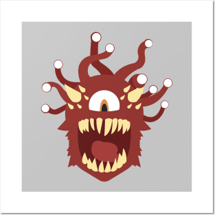 Beholder (Red) Posters and Art